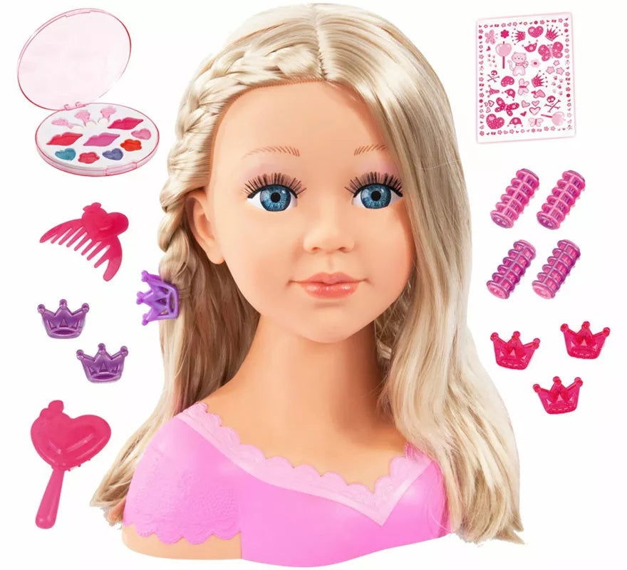 Translation missing: es.Busto Charlene Peinado y Maquillaje Súper Modelo Rubia