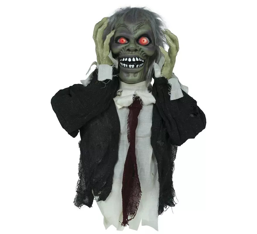 Translation missing: es.Busto de Zombie con Luz de Sonido y Movimiento de 55 cm