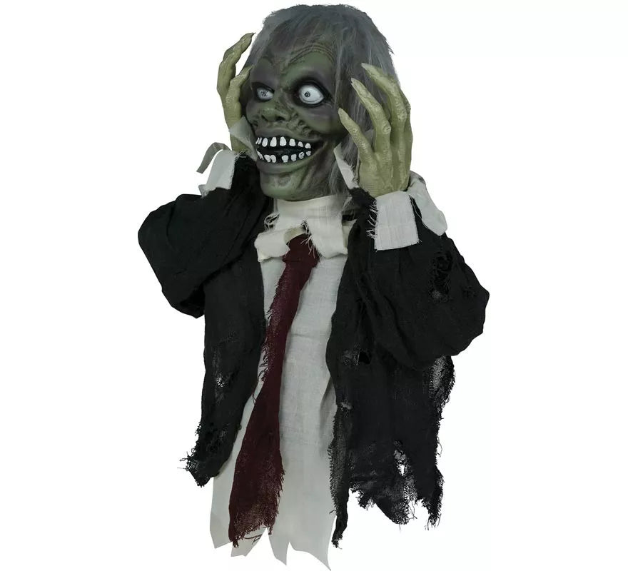 Translation missing: es.Busto de Zombie con Luz de Sonido y Movimiento de 55 cm