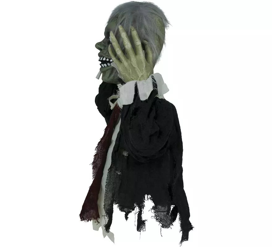 Translation missing: es.Busto de Zombie con Luz de Sonido y Movimiento de 55 cm