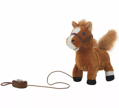 Caballo Musical de Peluche con Movimiento de 22 cm