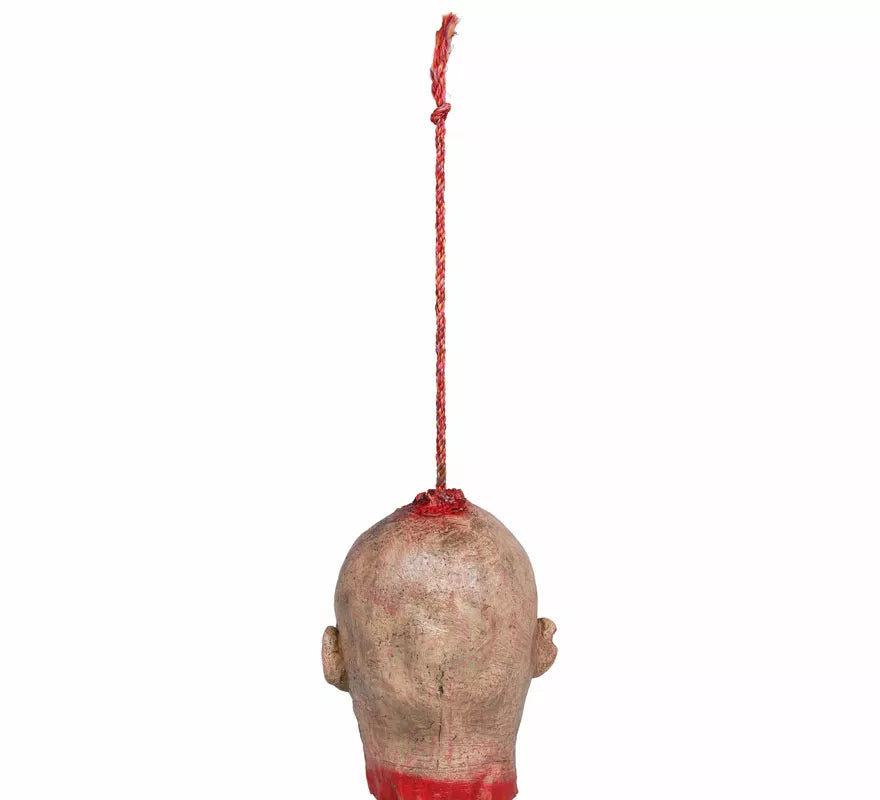 Cabeza Colgante Zombie Sangrienta de 28 cm