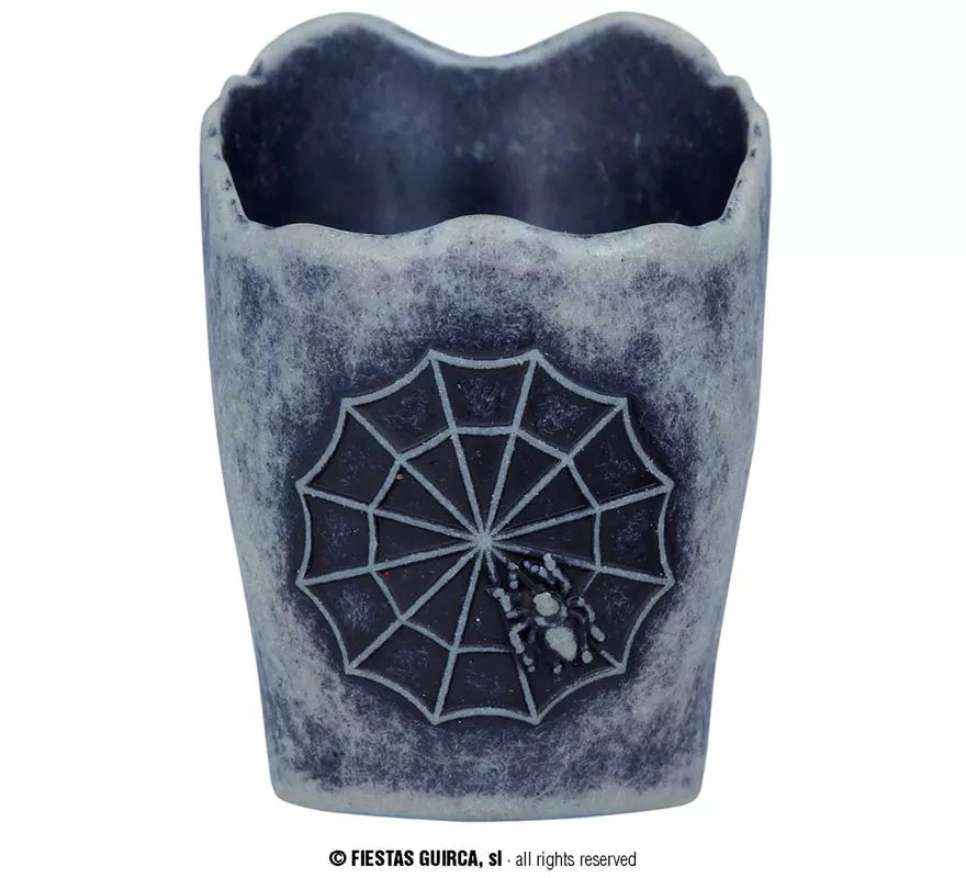 Caja de 12 Calaveras con Vela Led de 6 cm