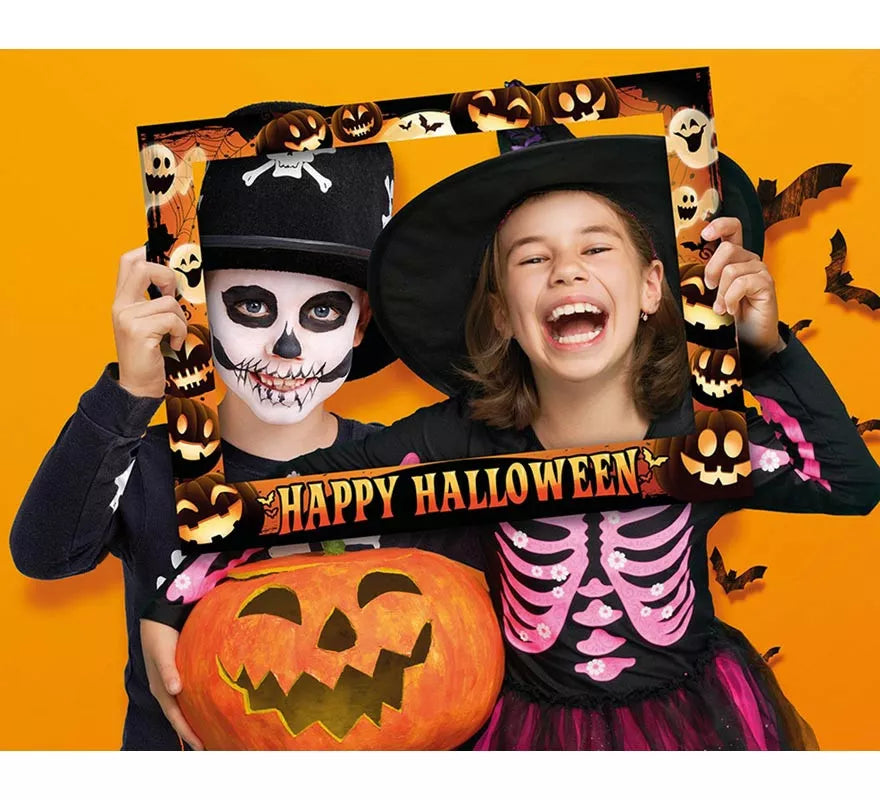 Translation missing: es.Caja 12 Marco Photocall Halloween negro 80x60 cm