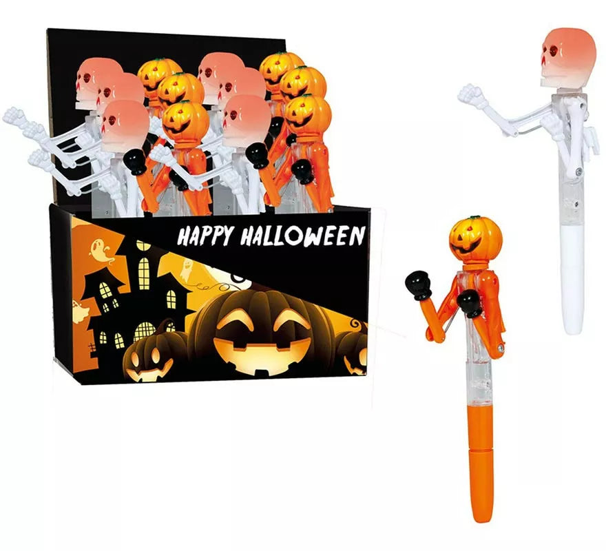 Translation missing: es.Caja 24 Bolígrafos Halloween Boxeo con Luz 18 cm