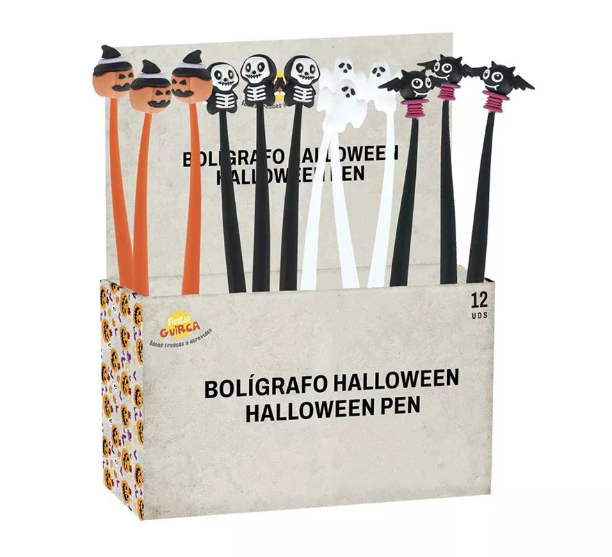 Translation missing: es.Caja de 12 Bolígrafos de Halloween de 22 cm