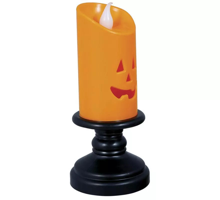 Translation missing: es.Caja de 12 Velas naranja con luz de 12,5 cm