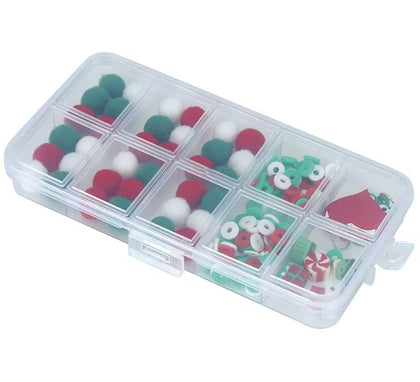 Caja de 164 Piezas para Pulseras de Navidad
