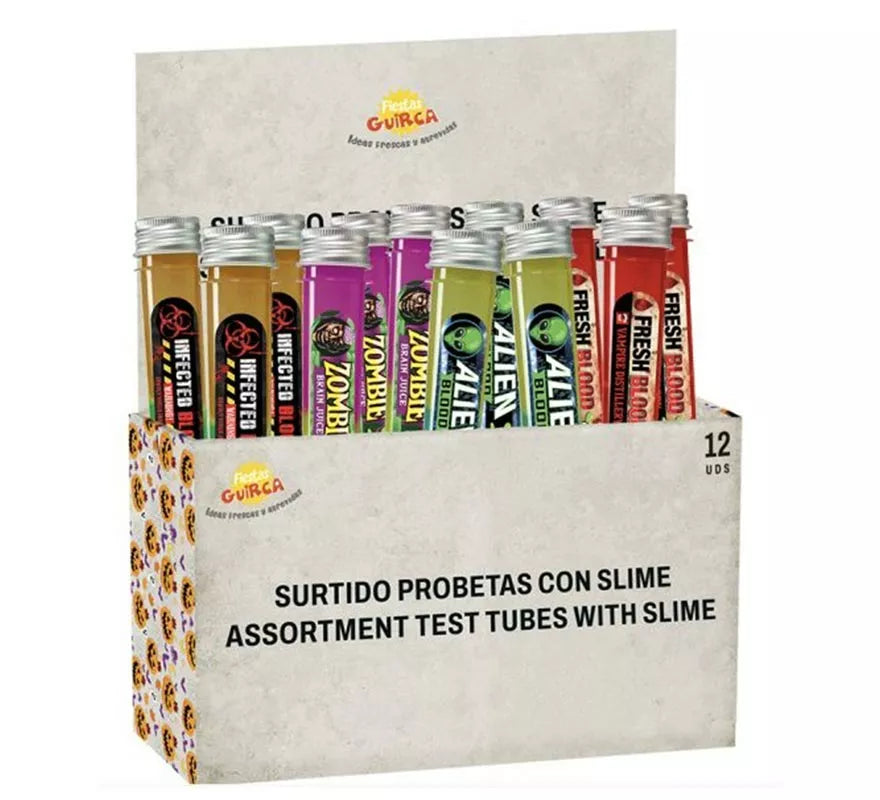 Translation missing: es.Caja de 24 Probetas Surtidas con Slime