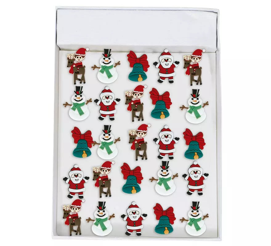 Translation missing: es.Caja de 25 Anillos de Navidad con Luz de 3,5 cm