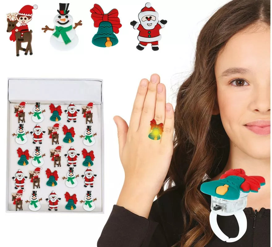 Translation missing: es.Caja de 25 Anillos de Navidad con Luz de 3,5 cm
