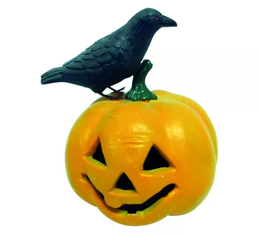 Translation missing: es.Calabaza con Luz y Cuervo de 15,25X15,25X21,60 cm