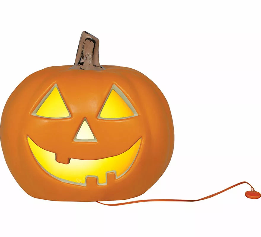 Translation missing: es.Calabaza con Sonriente Luz Intensa de 28 cm