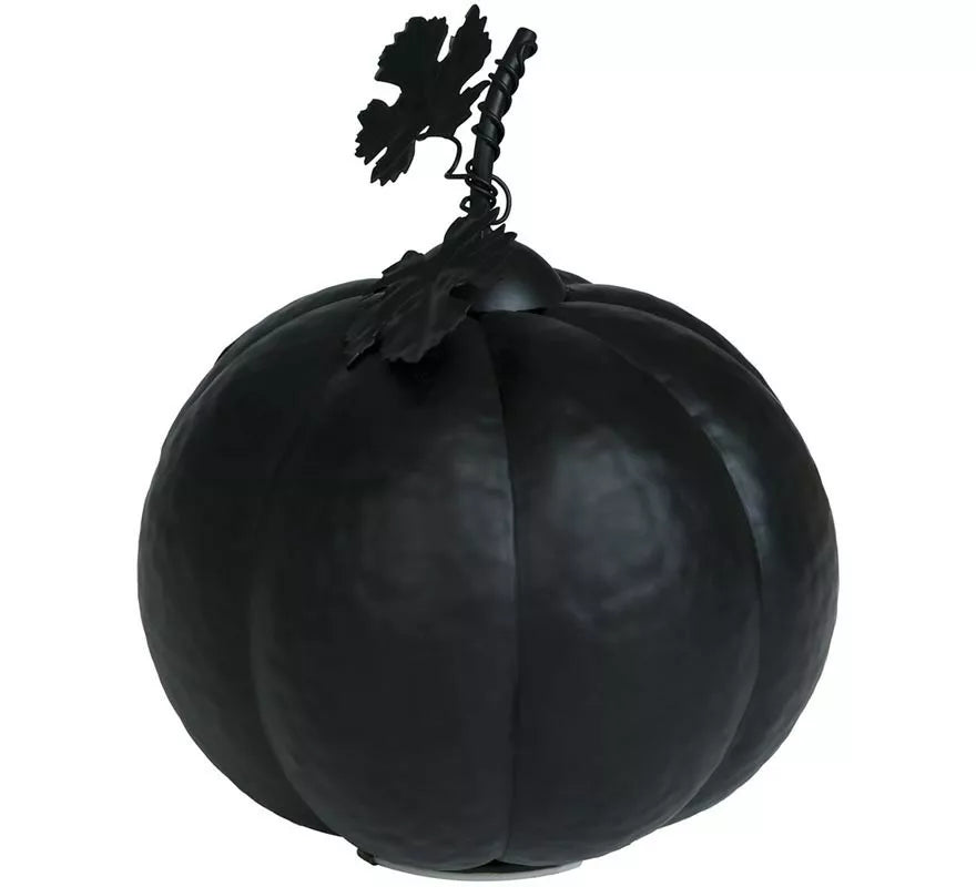 Translation missing: es.Calabaza Metálica negra con Luz 16 cm
