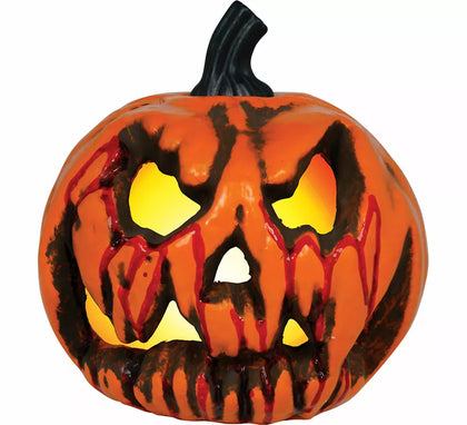 Calabaza naranja con Luz de 20 cm
