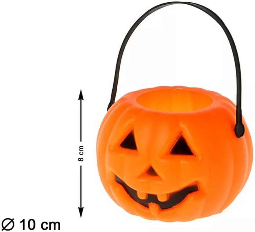 Translation missing: es.Calabaza Naranja y Negra con Luz 8 cm