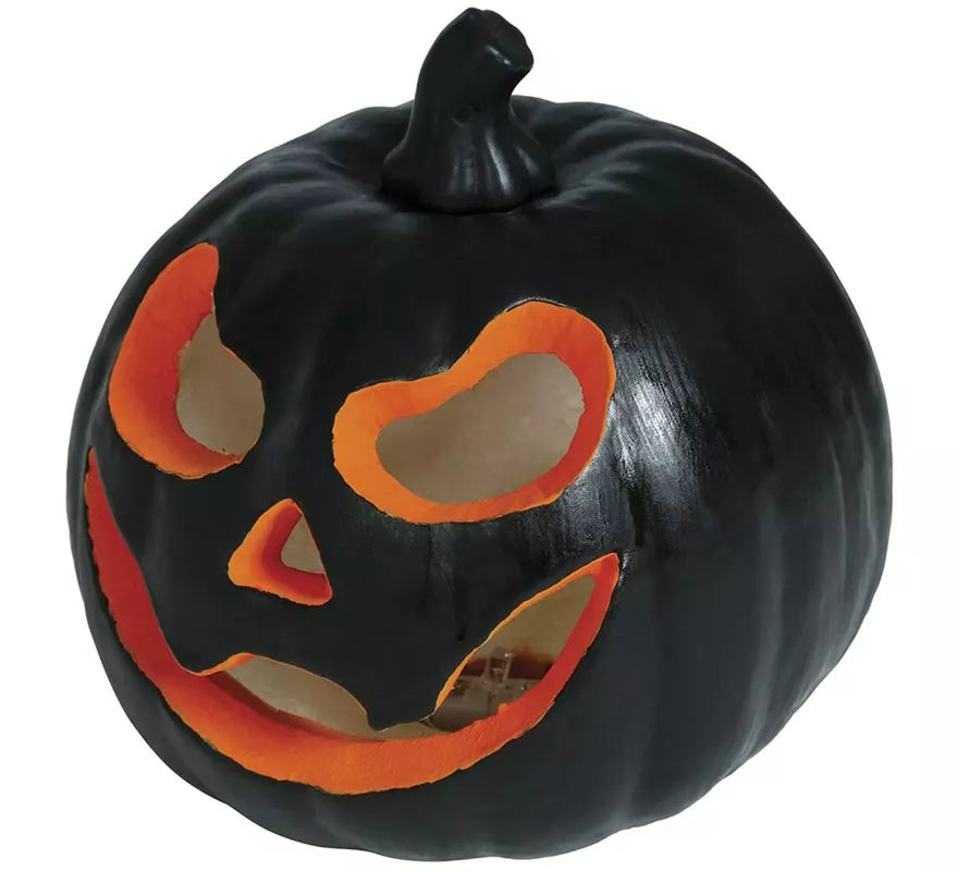 Translation missing: es.Calabaza negra Foam con Luz 16 cm