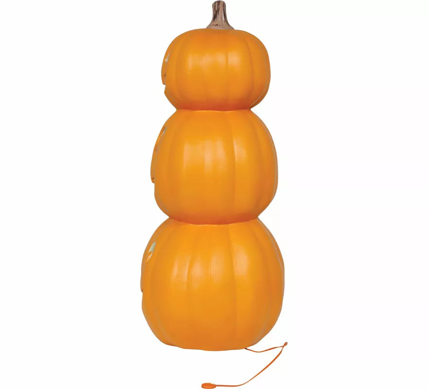 Calabaza Sonrientes Triple con Luz Intensa de 52 cm