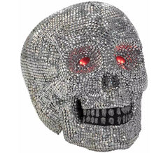 Calavera con Ojos rojos y Luz 39x48 cm