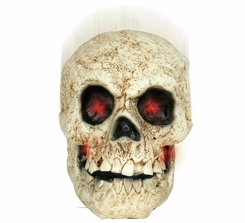Calavera Parlante con Luz, Sonido y Movimiento de 30 cm