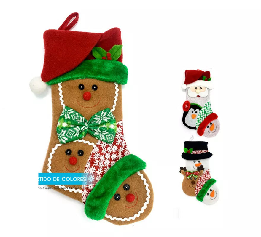 Translation missing: es.Calcetín de Decoración de Navidad en modelos surtidos de 50 cm