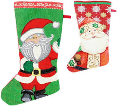 Calcetín de Papá Noel de 45 cm en varios colores