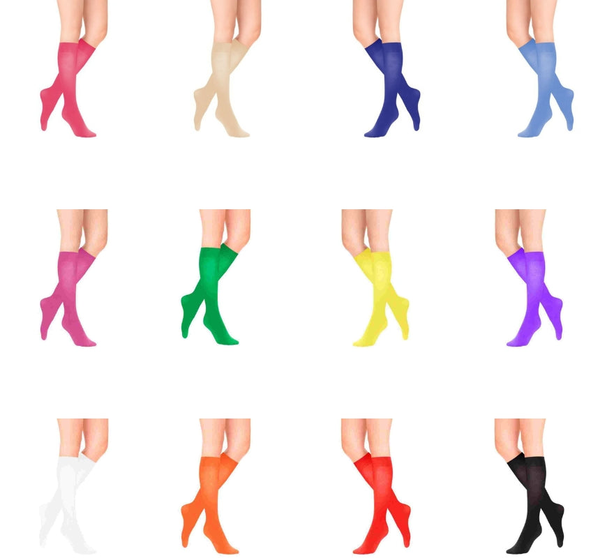 Translation missing: es.Calcetines altos o Medias cortas Lisas en varios colores