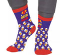 Calcetines azules BeerMan para adultos