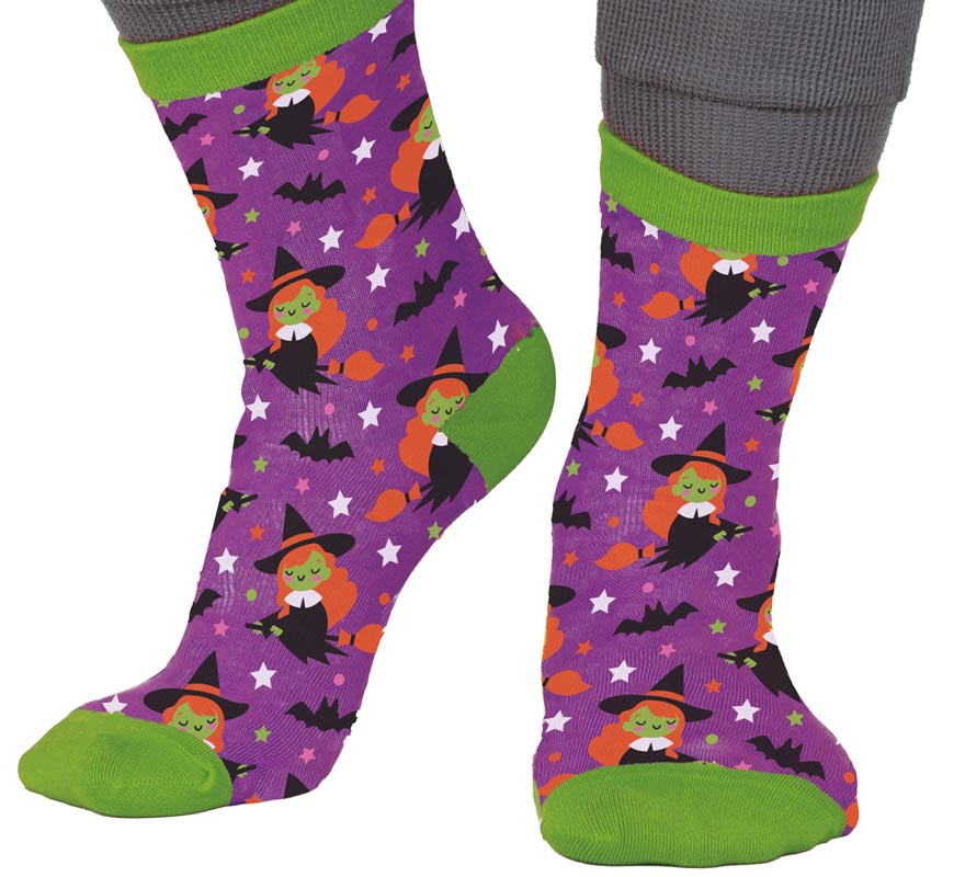 Translation missing: es.Calcetines de Brujas para Halloween en números del 22 al 48