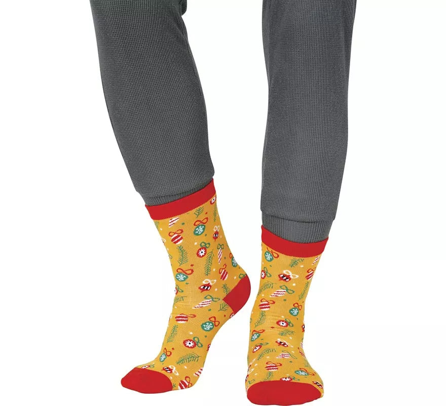 Translation missing: es.Calcetines Navideños Adornos y Hojas en números del 22 al 48