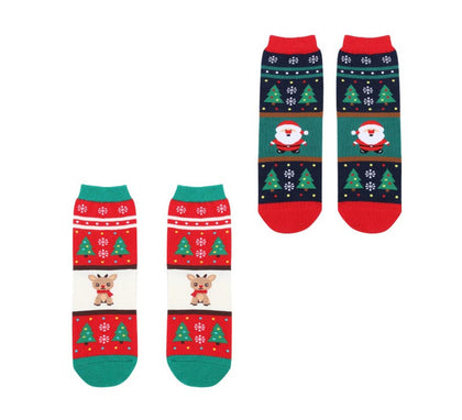 Calcetines Navideños Árboles Talla 28-35 en modelos surtidos infantil