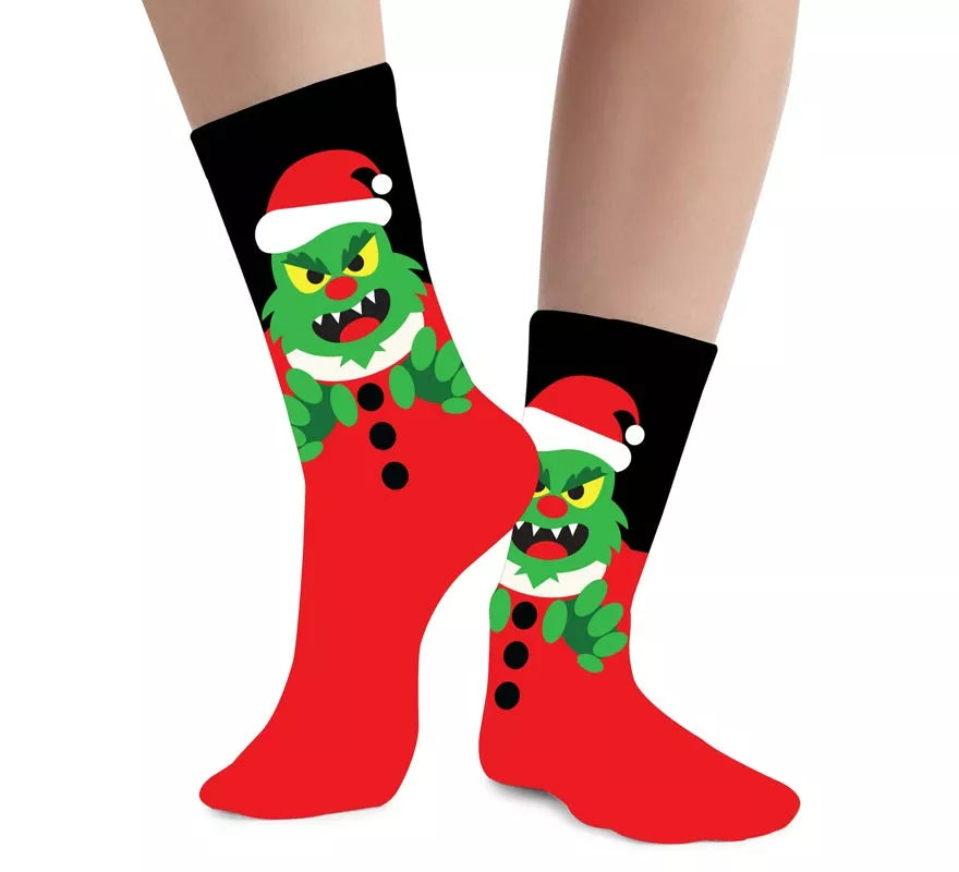 Translation missing: es.Calcetines Navideños de Monstruo Verde