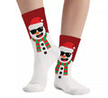 Calcetines Navideños de Muñeco de Nieve