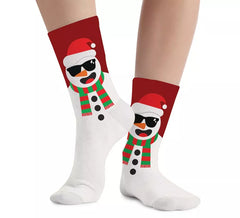 Calcetines Navideños de Muñeco de Nieve