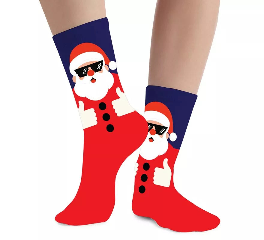Calcetines Navideños de Papá Noel