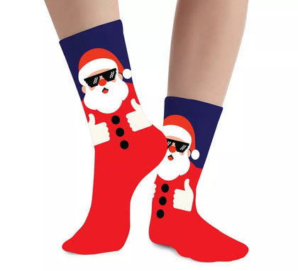 Calcetines Navideños de Papá Noel