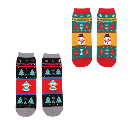 Calcetines Navideños Muñeco de nieve y Elfo Talla 28-35 en modelos surtidos infantil