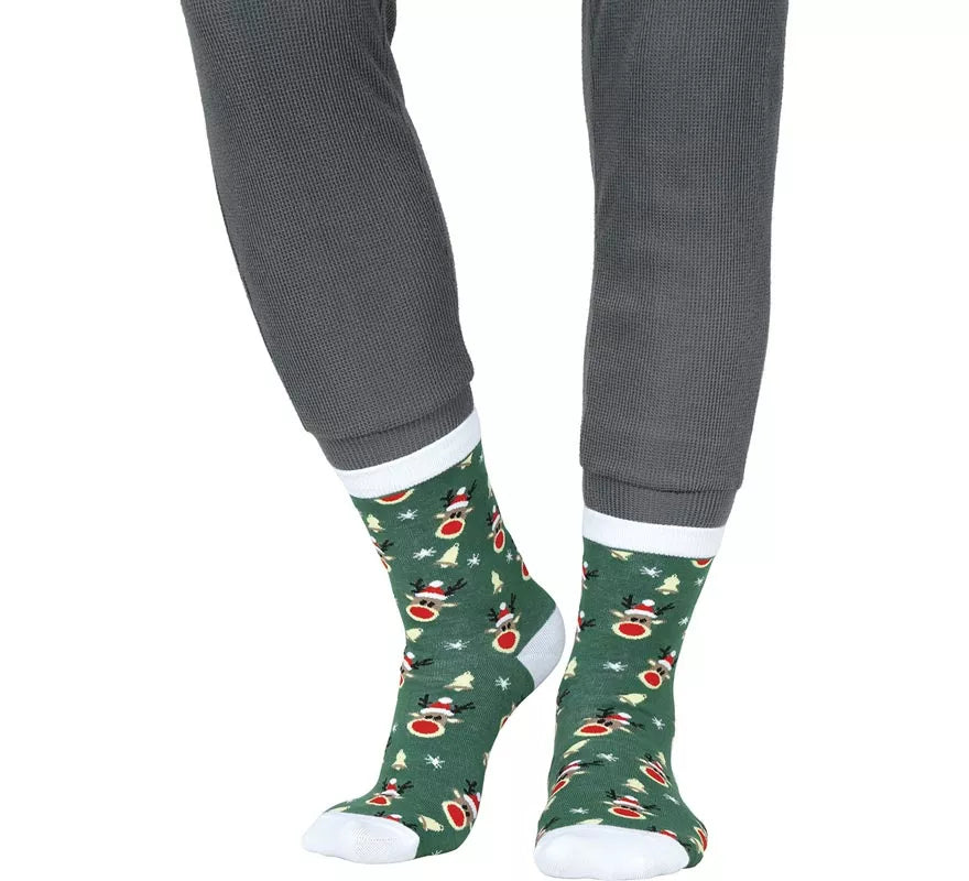 Translation missing: es.Calcetines Navideños Reno en números del 22 al 48
