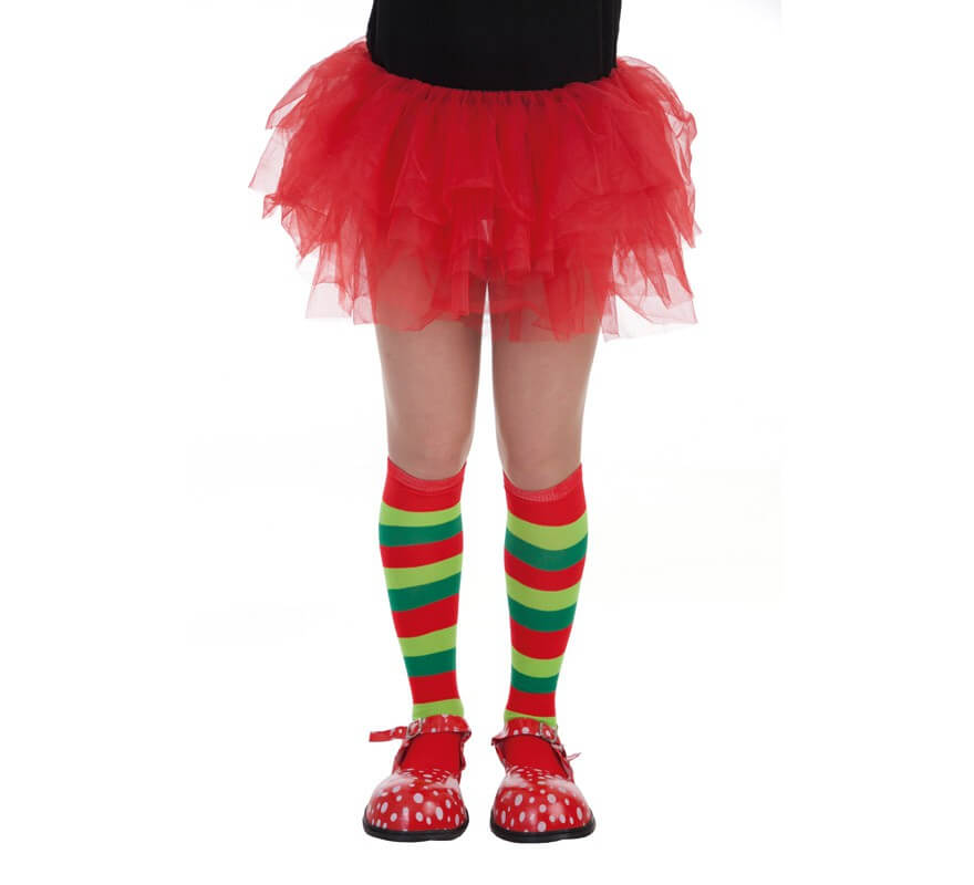 Translation missing: es.Calcetines Payaso de rayas para adulto