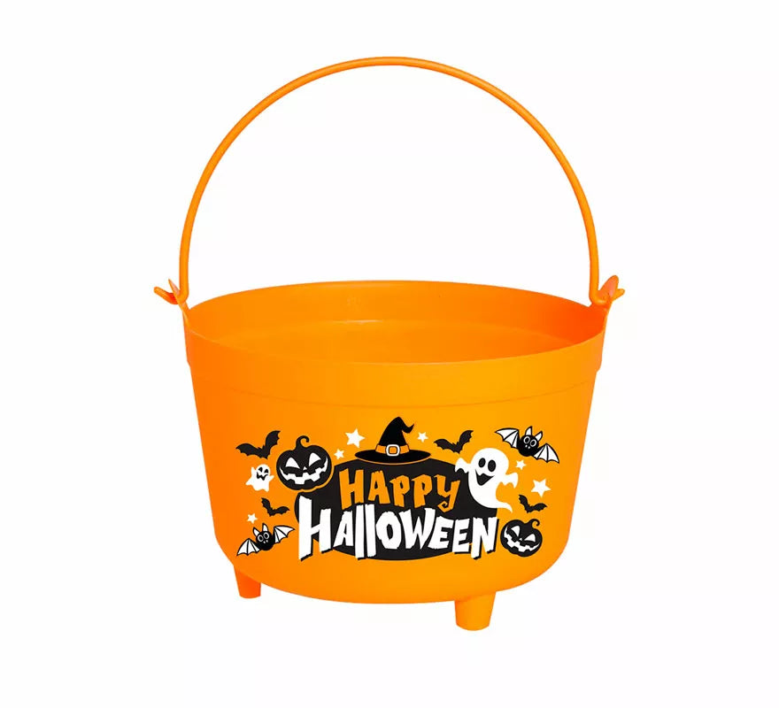 Caldero 'Happy Halloween' de 24x23x15 cm