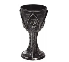 Caliz Negro con Calavera de 19 cm