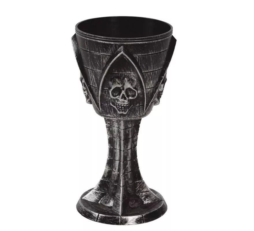 Translation missing: es.Caliz Negro con Calavera de 19 cm