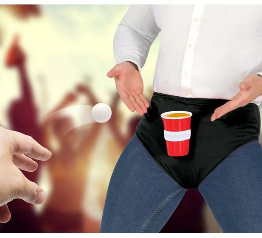 Translation missing: es.Calzoncillos negro Ping-Pong Beer adulto