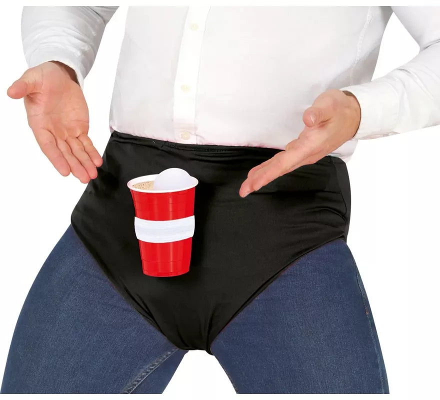 Translation missing: es.Calzoncillos negro Ping-Pong Beer adulto