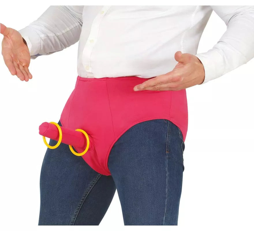 Translation missing: es.Calzoncillos rosa con aros para Juegos Atrevidos