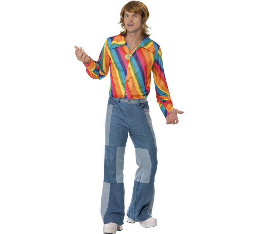Translation missing: es.Camisa Arco Iris de los 70 para hombre