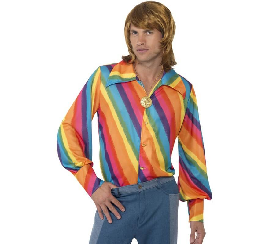 Translation missing: es.Camisa Arco Iris de los 70 para hombre