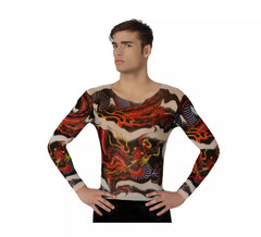 Camisa con tatuaje de Dragón