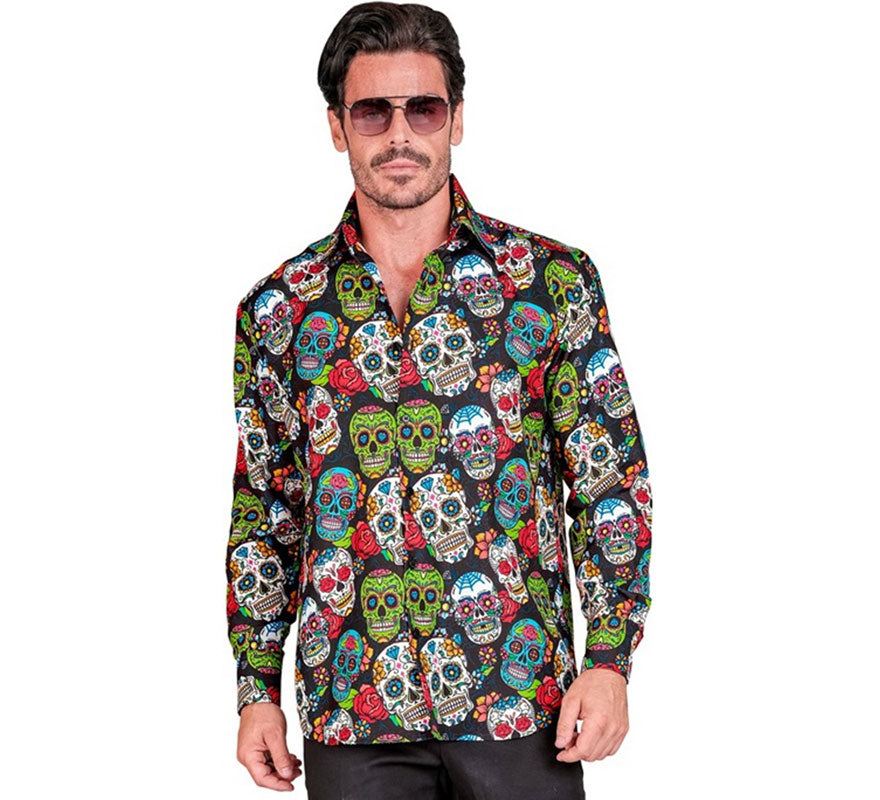Translation missing: es.Camisa Día de Los Muertos para hombre