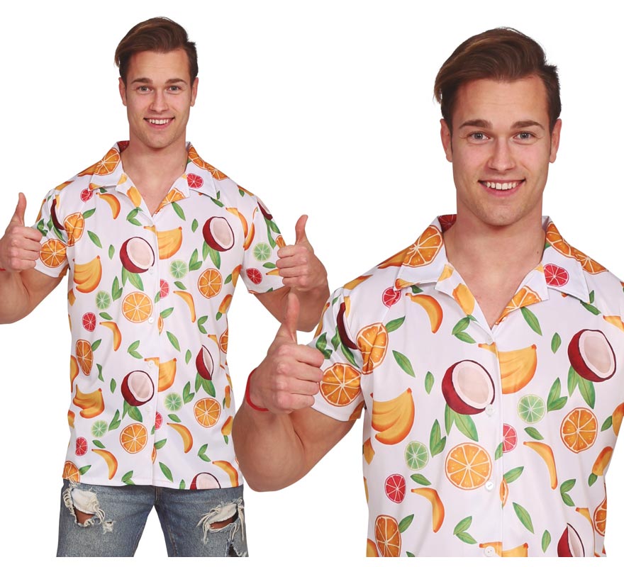 Translation missing: es.Camisa Hawaiana de Frutas para hombre